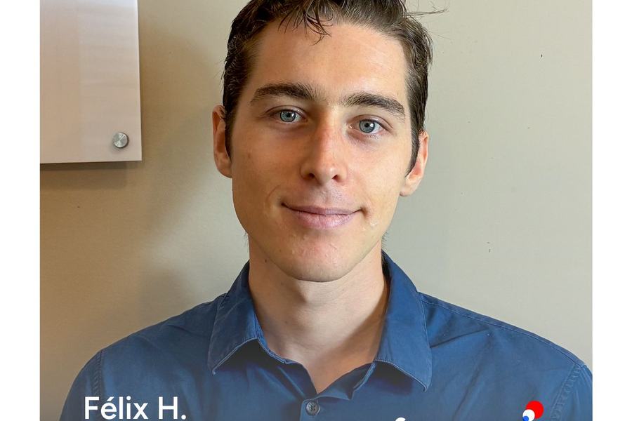 Visuel France-IX : portrait de Félix H., avec la mention « Ingénieur réseau ».
